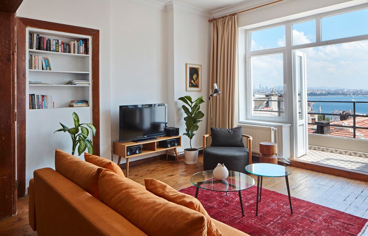 2 bed design apartment for rent in istanbul galata