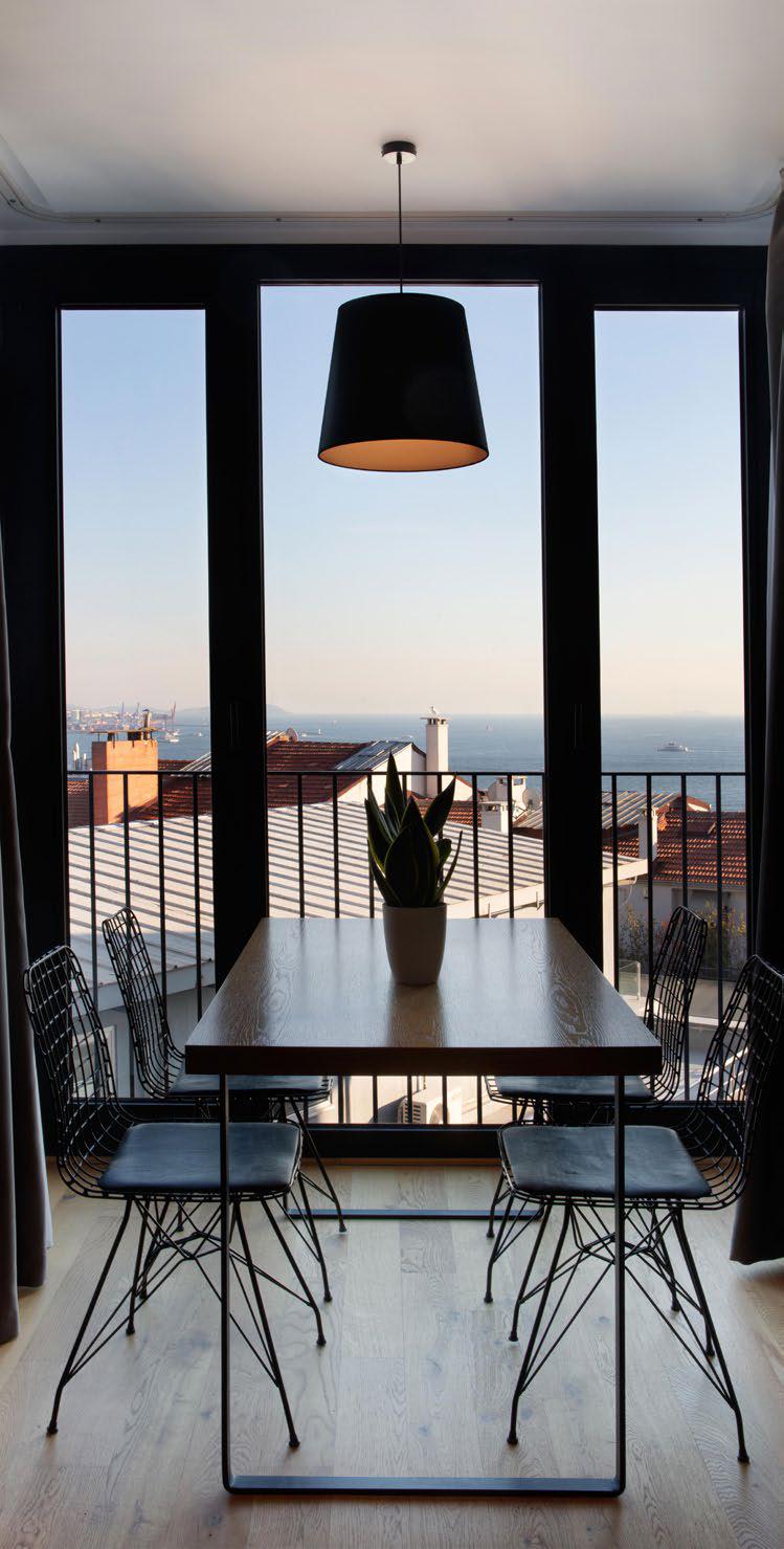 Istanbul apartment for rent - corporate housing - studio flat with private terrace in Galata