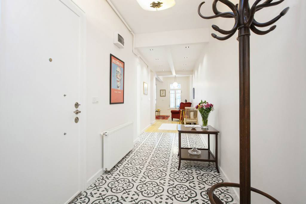renovated Istanbul apartment for sale with garden in cihangir centre