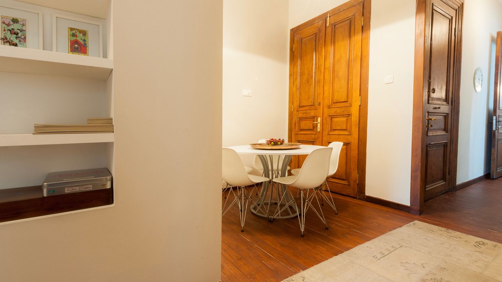 Furnished three bedroom apartment for residential rent with high ceilings, located right next to Galata Tower in Istanbul.