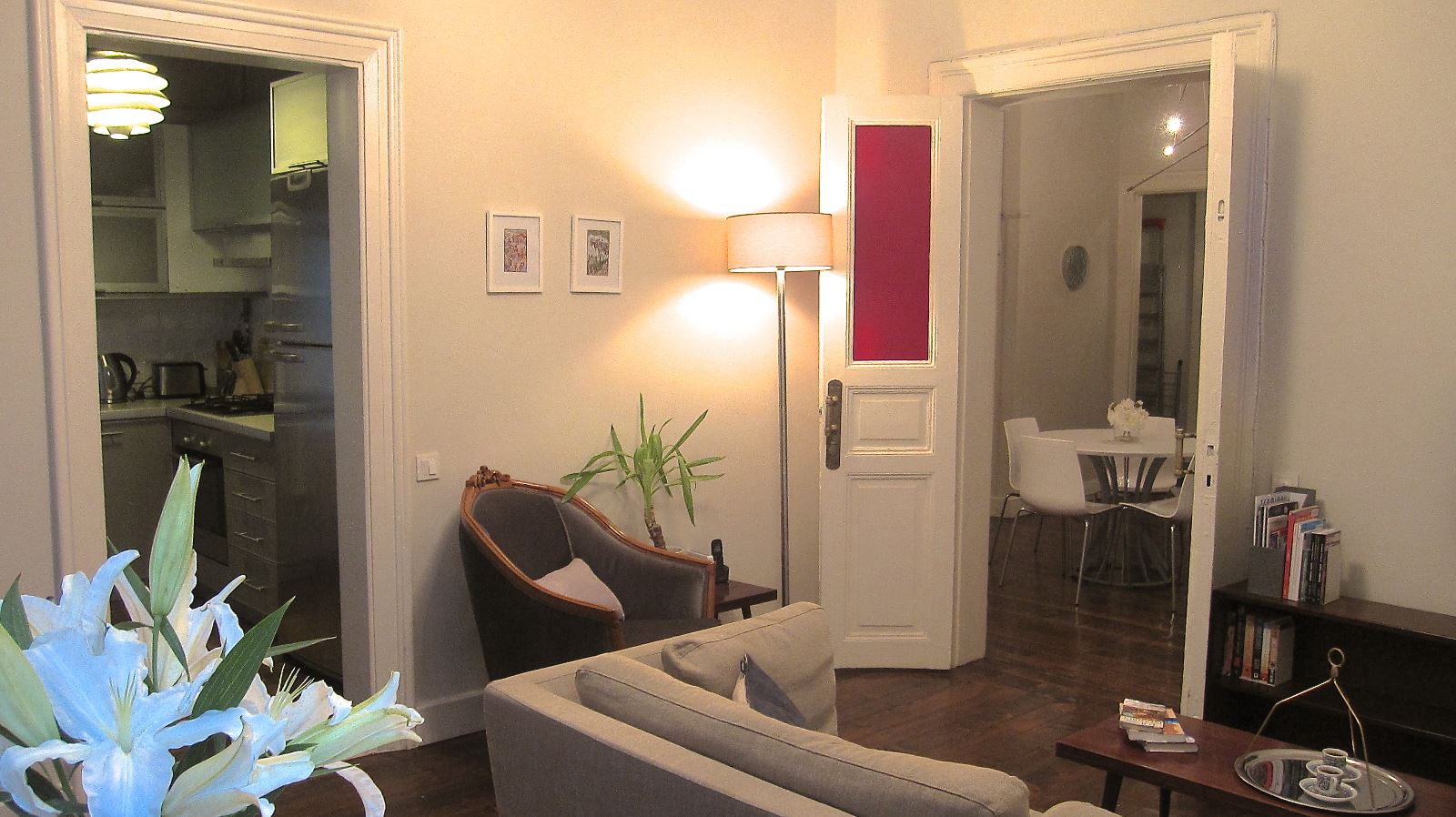 Newly renovated and furnished two bedroom apartment for residential rent, located in Galata, Beyoglu, Istanbul
