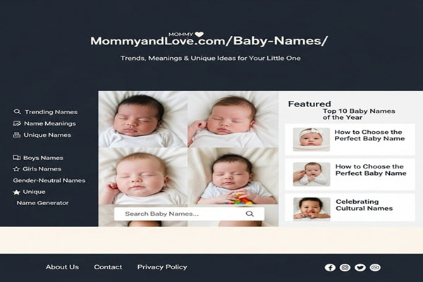 Ite:MommyandLove.com/Baby-Names/: Trends, Meanings & Unique Ideas for Your Little One