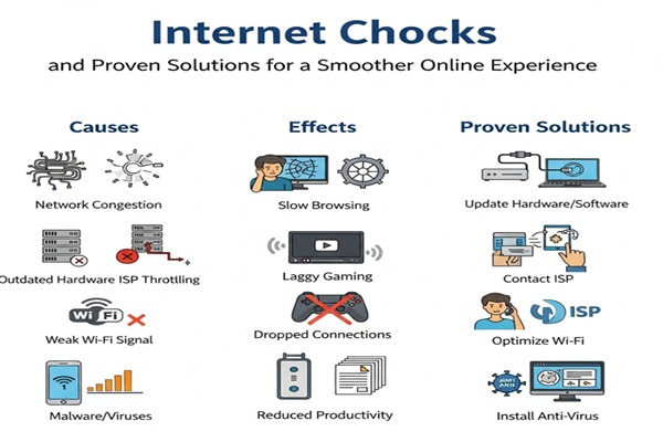 Internet Chocks: Causes, Effects, and Proven Solutions for a Smoother Online Experience